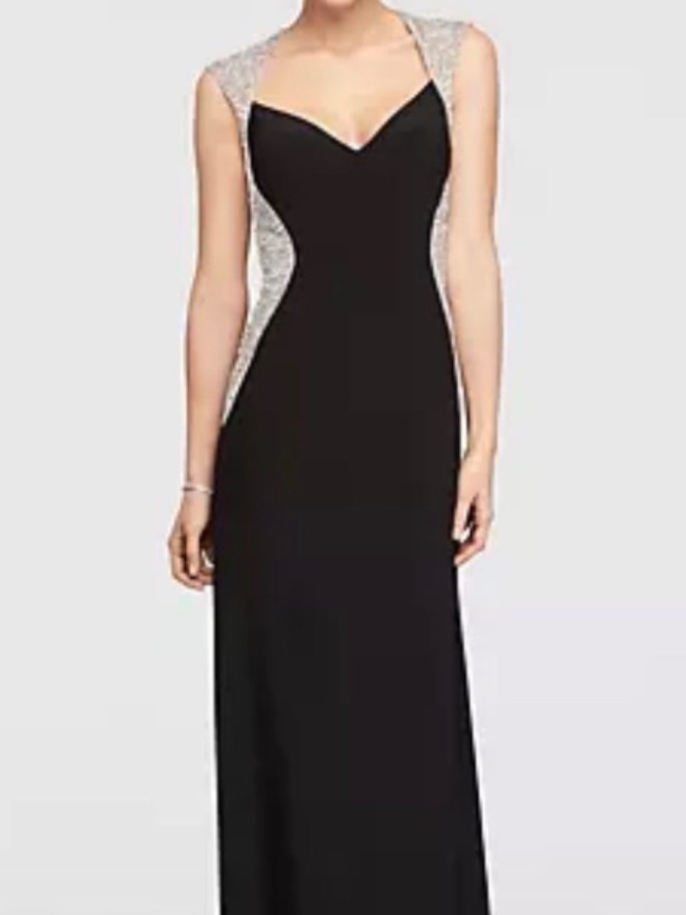 💐NWOT💐 Cachet Cap Sleeve Jersey Dress w Beaded Details - size 12